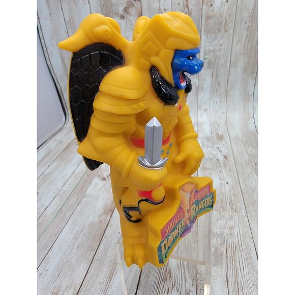 Vintage 1994 Saban 7” Vinyl Mighty Morphin Power Rangers Goldar CoinBank No Plug - Picture 4 of 7